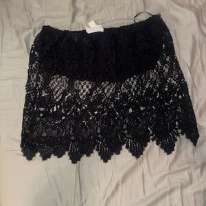 PacSun Black Lace Crop Top